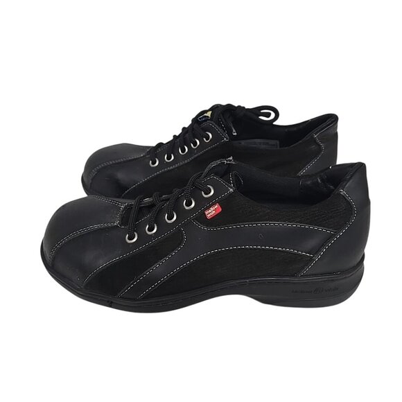 Mellow Walk Women's Daisy Steel Toe Lace Up Work Shoes 420092 Black Size 7M - Picture 4 of 9